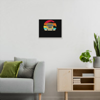 Retro Yellow School Bus For School Bus Driver And Busman Metal Print Horizontal | Artistshot