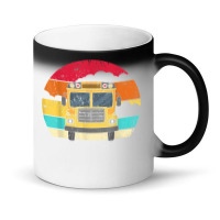 Retro Yellow School Bus For School Bus Driver And Busman Magic Mug | Artistshot