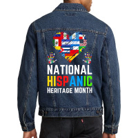 Latino America Culture Gift National Hispanic Heritage Month Premium T Men Denim Jacket | Artistshot