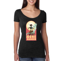 The Bone Ranger, The Bone Ranger Vintage, The Bone Ranger Art, The Bon Women's Triblend Scoop T-shirt | Artistshot