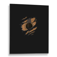 Rip Guitar (version 1) Metal Print Vertical | Artistshot