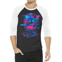 Glitchy Cyborg 3/4 Sleeve Shirt | Artistshot