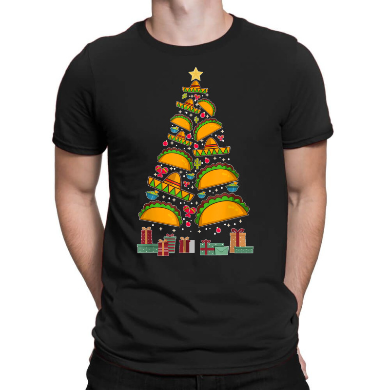 Funny Mexican Xmas Tree Tacos Burritos Feliz Navidad T-shirt | Artistshot