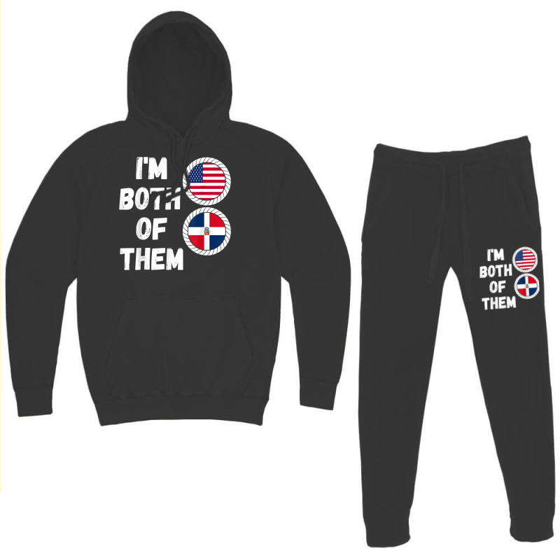 Half American Half Dominican Usa & Dominican Republic Flag T Shirt Hoodie & Jogger set by wevipaenizhu | Artistshot