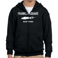 Vintage Franklin Square Long Island New York Youth Zipper Hoodie | Artistshot