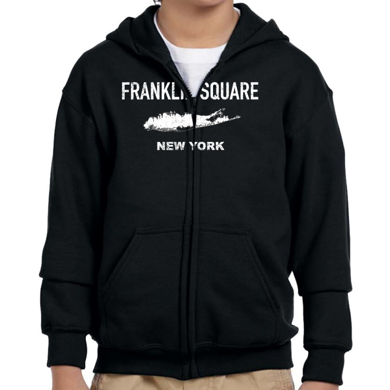 Vintage Franklin Square Long Island New York Youth Zipper Hoodie by AuturoMedero | Artistshot