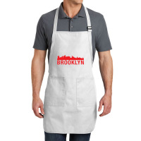 Brooklyn City Skyline Silhouette Full-length Apron | Artistshot