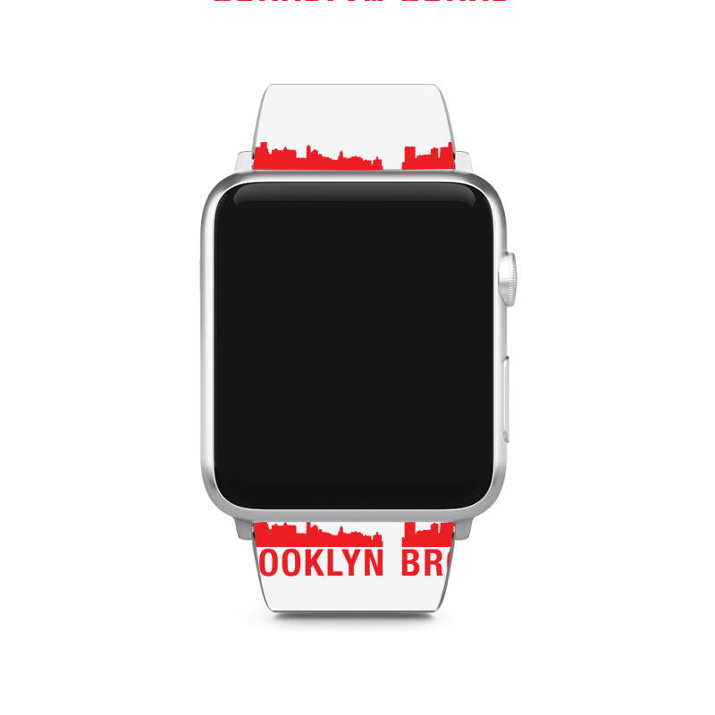 Brooklyn City Skyline Silhouette Apple Watch Band | Artistshot