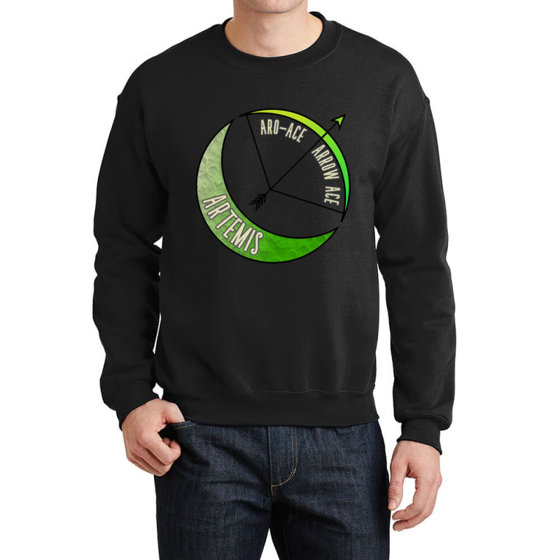 Artemis Aro-ace Arrow Ace Crewneck Sweatshirt | Artistshot