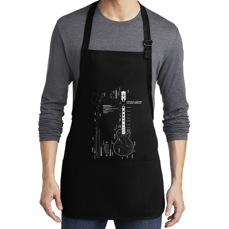 Guitar Les Paul, Guitar Les Paul Art, Guitar Les Paul Vintage, Guitar  Medium-Length Apron by cm-arts | Artistshot