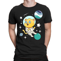 Cat In Space Oriented Aroace Pride T-shirt | Artistshot