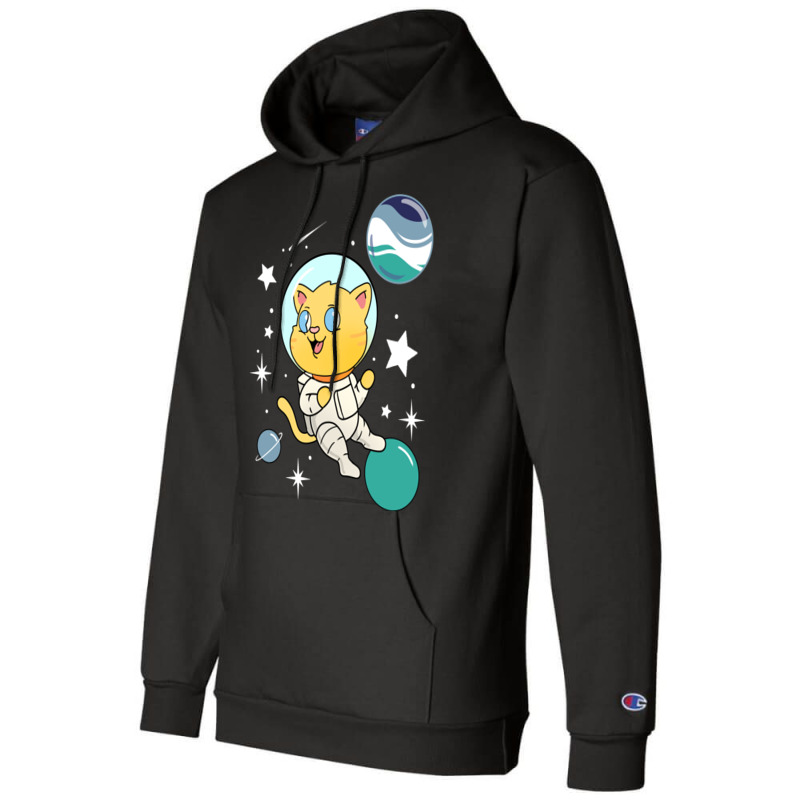 Cat In Space Oriented Aroace Pride Champion Hoodie | Artistshot