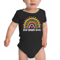 I Read Banned Books T Shirt Rainbow Readers Reading Gift T Shirt Baby Bodysuit | Artistshot