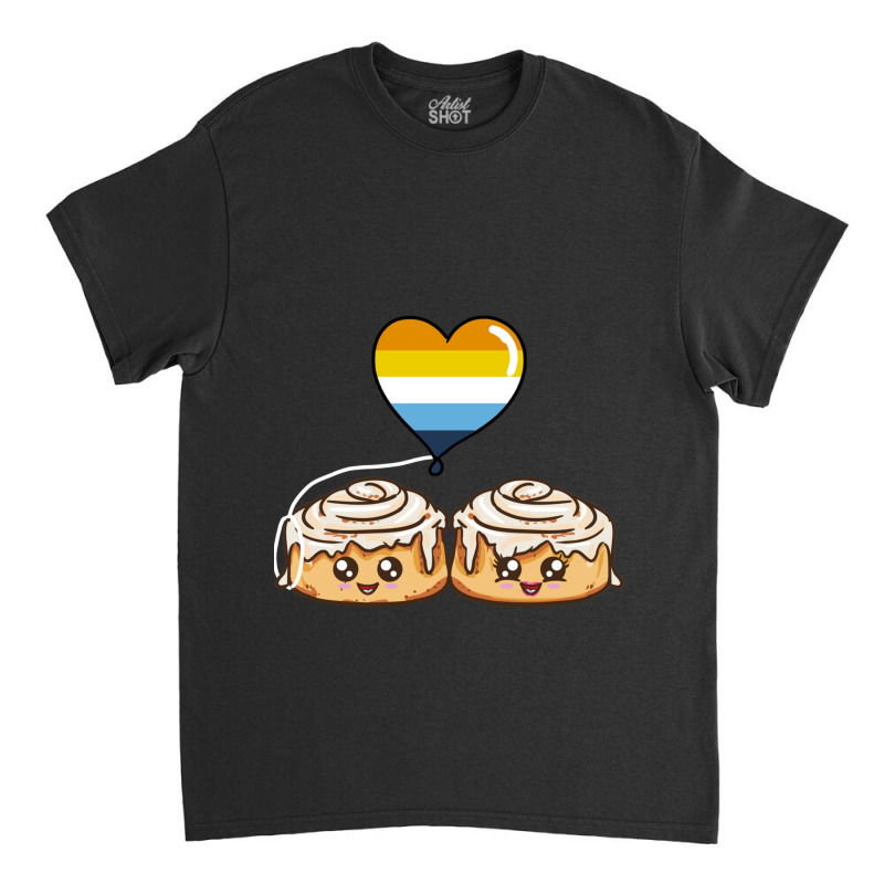 Cinnamon Roll Couple Aroace Pride Classic T-shirt | Artistshot