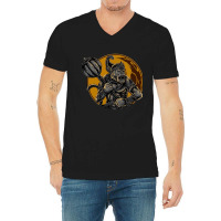 Monkey Warrior God, Monkey Warrior God Art, Monkey Warrior God Vintage V-neck Tee | Artistshot