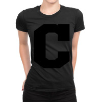 Block C Tee - No Outline Ladies Fitted T-shirt | Artistshot