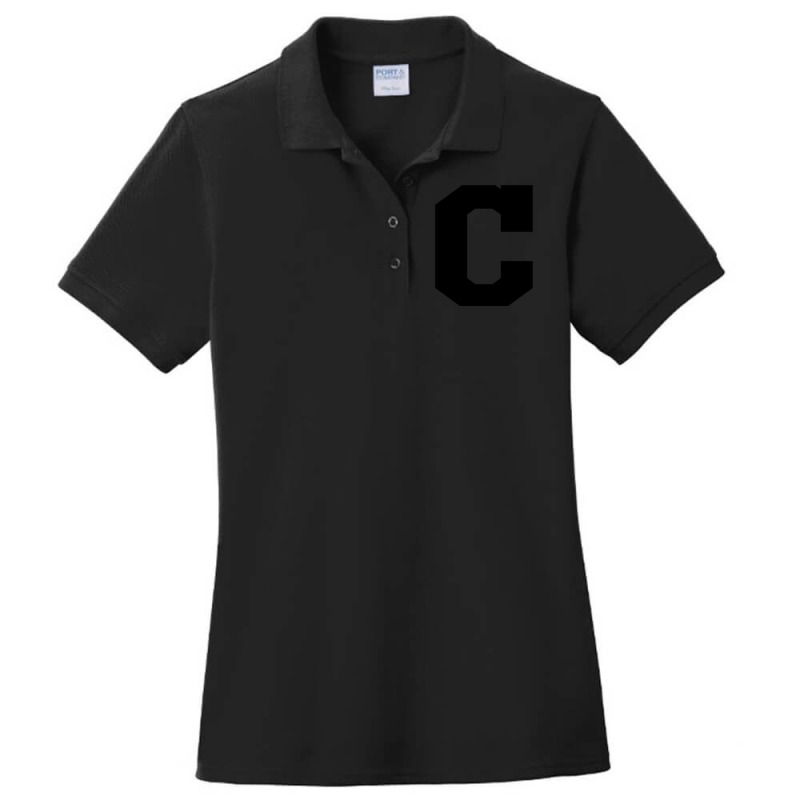 Block C Tee - No Outline Ladies Polo Shirt by cm-arts | Artistshot