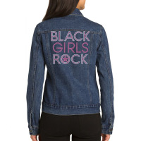 Black Girl Rock Rhinestone Design For Woman Birthday Ladies Denim Jacket | Artistshot