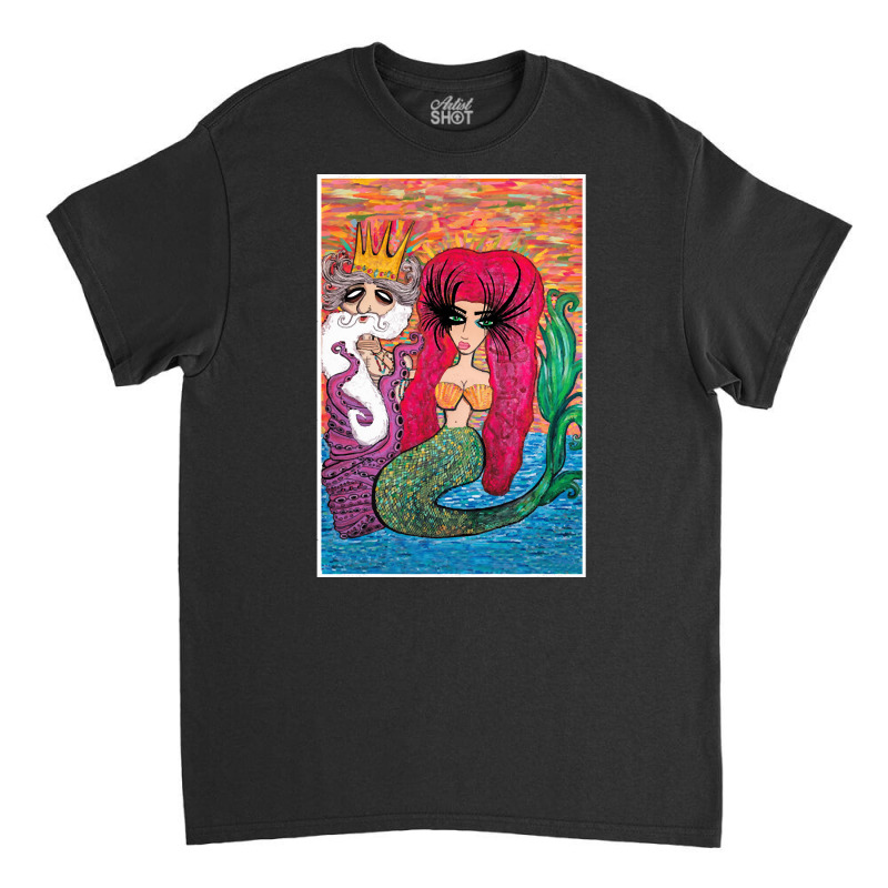 Lady Of The Waters, Lady Of The Waters Art, Lady Of The Waters Paintin Classic T-shirt by cm-arts | Artistshot