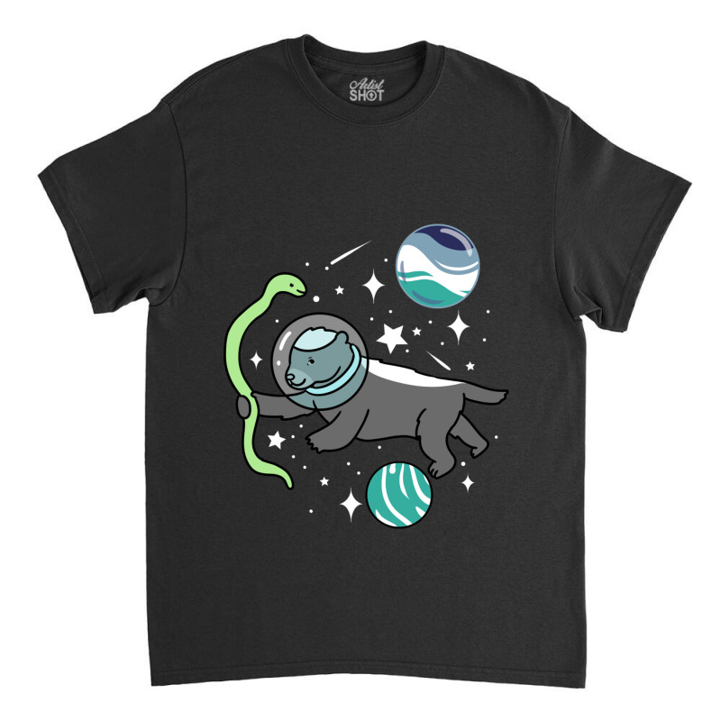 Honey Badger Astronaut Oriented Aroace Classic T-shirt | Artistshot