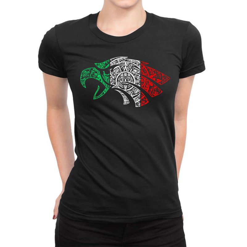 Mexico Sacred Aztec Calendar Mexican Eagle Archeological T Shirt Ladies Fitted T-Shirt by geculaexok | Artistshot