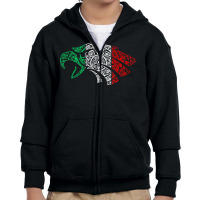 Mexico Sacred Aztec Calendar Mexican Eagle Archeological T Shirt Youth Zipper Hoodie | Artistshot