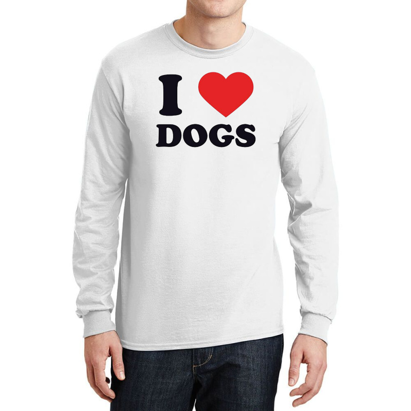 I Heart Dogs Long Sleeve Shirts | Artistshot