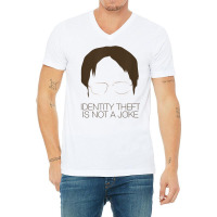 The Office Identity Theft Is Not A Joke T Shirt V-neck Tee | Artistshot