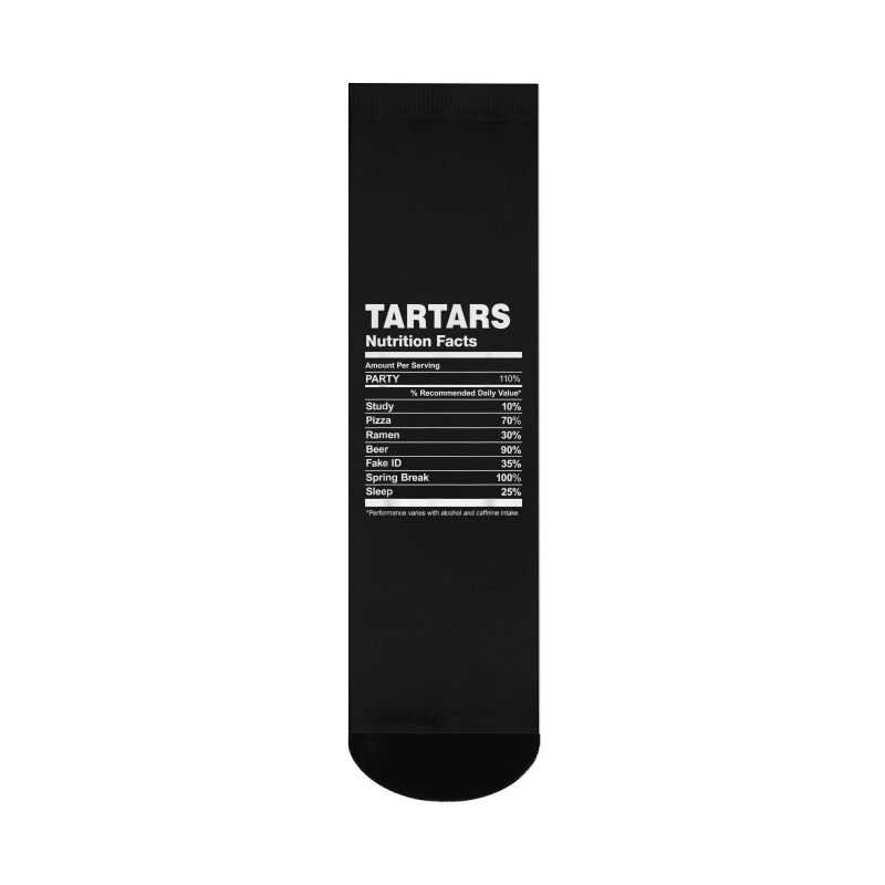 Tartars Nutrition Facts College University T Shirt Crew Socks by hankeajrippleex5 | Artistshot