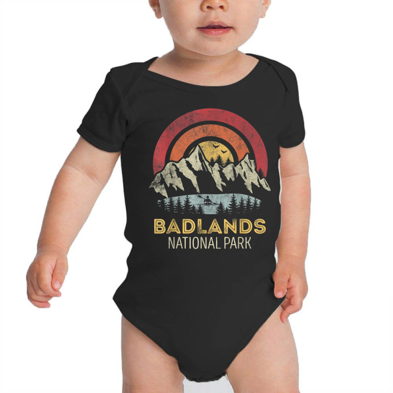 Badlands National Park Mountain Sunset Sunrise Baby Bodysuit by Fashzilla | Artistshot