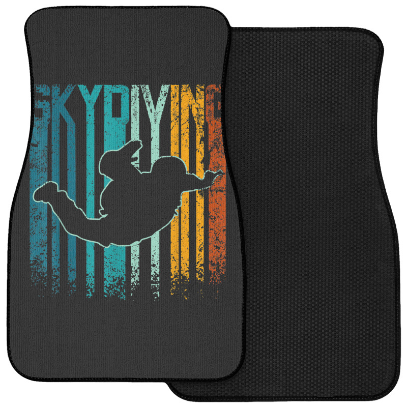 Retro Vintage Skydiving Front Car Mat | Artistshot