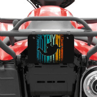 Retro Vintage Skydiving Atv License Plate | Artistshot