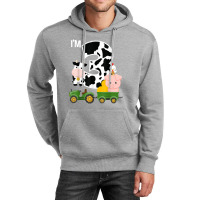 Farm Animals Tractor 3rd Birthday 3 Year Old Birthday Party Unisex Hoodie | Artistshot