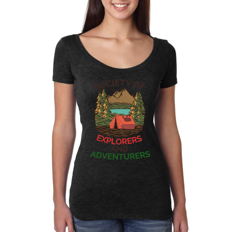 Society Of Explorers And Adventurers                (3) Women's Triblend Scoop T-shirt by cm-arts | Artistshot