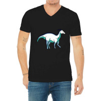 Oriented Aroace Pride Dinosaur V-neck Tee | Artistshot