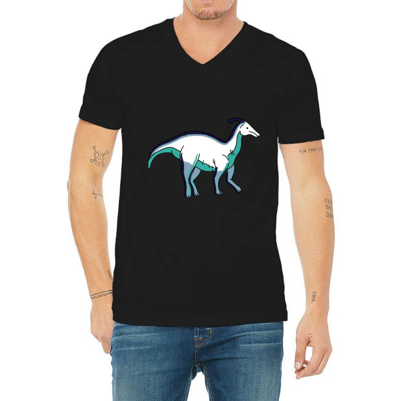 Oriented Aroace Pride Dinosaur V-neck Tee | Artistshot