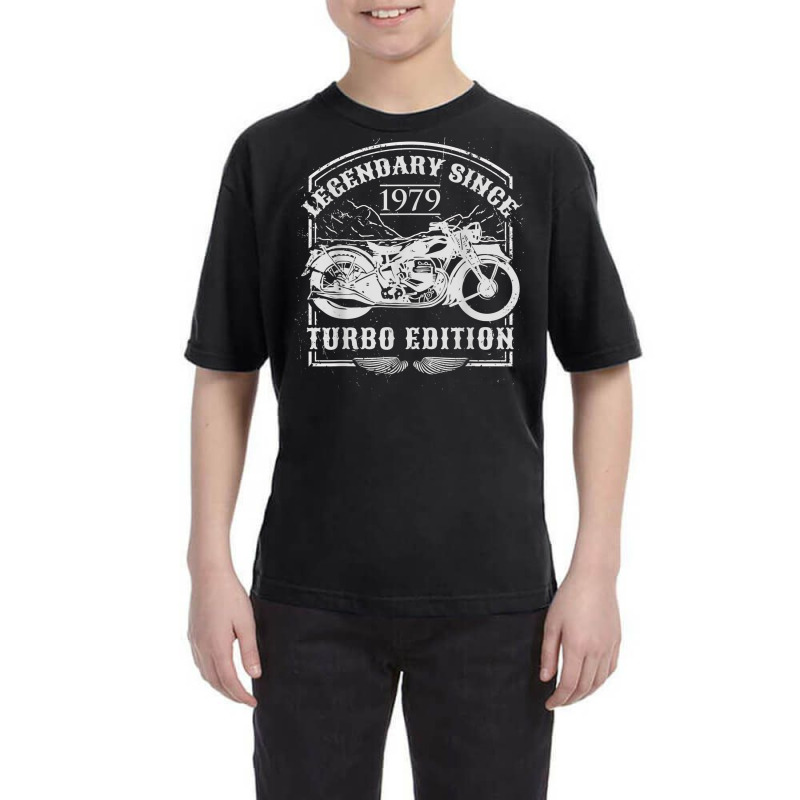 Legendary Since 1979   Motorcycle Rider Birthday Youth Tee | Artistshot