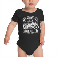 Legendary Since 1979   Motorcycle Rider Birthday Baby Bodysuit | Artistshot