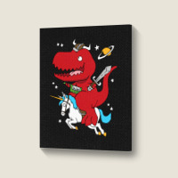 Dino Fantasy Portrait Canvas Print | Artistshot