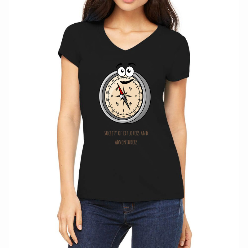 Society Of Explorers And Adventurers Women's V-Neck T-Shirt by cm-arts | Artistshot