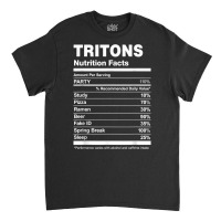 Tritons Nutrition Facts College University T Shirt Classic T-shirt | Artistshot