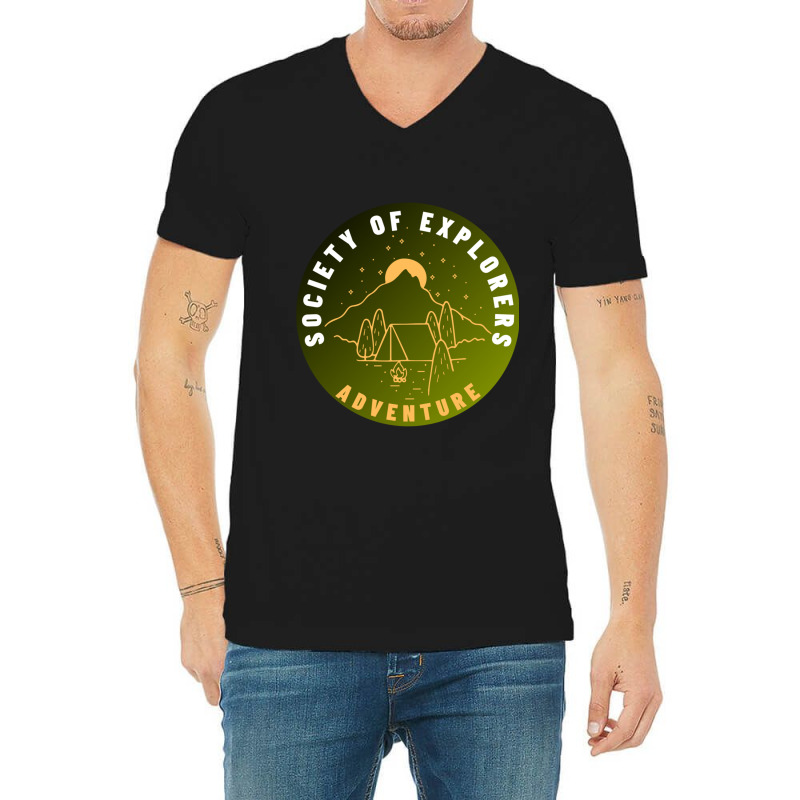 Society Of Explorers And Adventurers   (3) V-Neck Tee by cm-arts | Artistshot