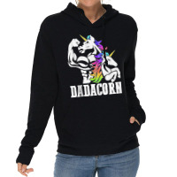 Manly Unicorn Muscle Dad And Daughter Dadacorn Fathers Day Tank Top Lightweight Hoodie | Artistshot