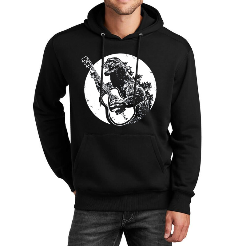 Dinosaur Playing Guitar Cool Unisex Hoodie | Artistshot