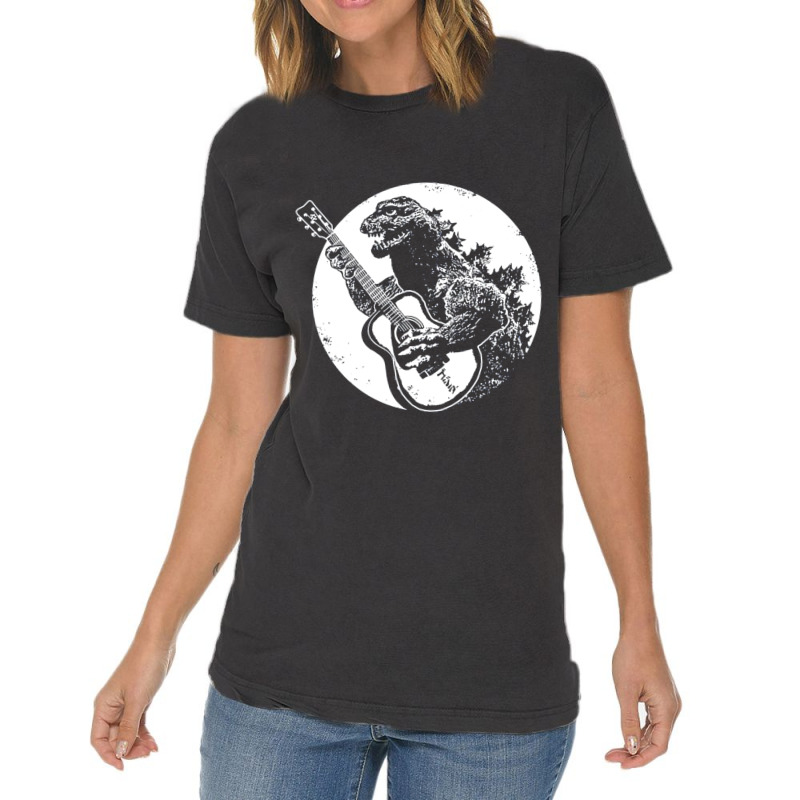 Dinosaur Playing Guitar Cool Vintage T-shirt | Artistshot