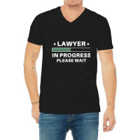 Lawyer In Progress, Lawyer In Progress Art, Lawyer In Progress Paintin V-neck Tee | Artistshot