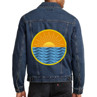 Subtle Aroace Sunset Men Denim Jacket | Artistshot