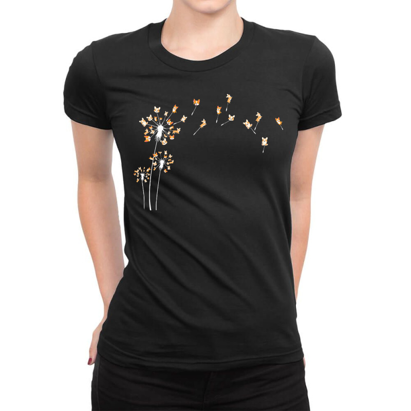 Corgi Dandelion T  Shirt Corgi Dandelion T  Shirt Ladies Fitted T-Shirt by occupypolish | Artistshot