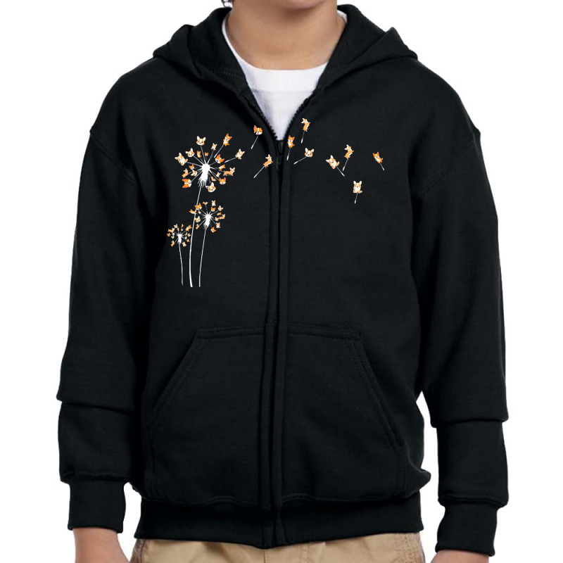 Corgi Dandelion T  Shirt Corgi Dandelion T  Shirt Youth Zipper Hoodie by occupypolish | Artistshot