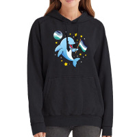 Dolphin In Space Oriented Aroace Vintage Hoodie | Artistshot